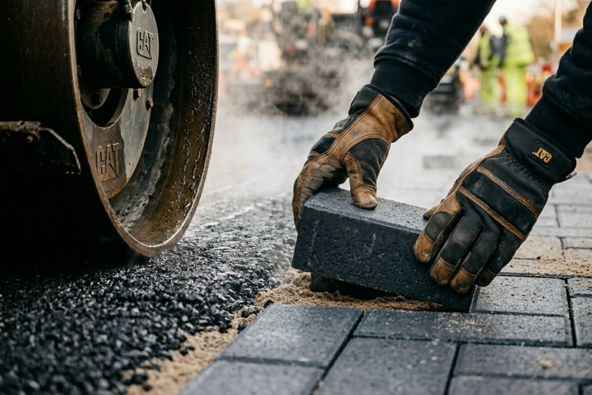 Укладка брусчатки